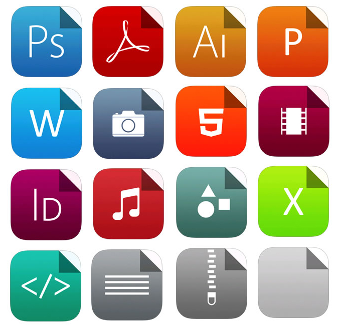 簡約手機(jī)軟件圖標(biāo)設(shè)計